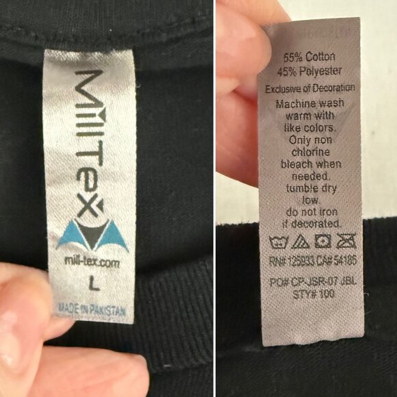 Halloween Face Tee Size L Black Neon Green Grinning Face Graphic Shirt - Picture 6 of 8